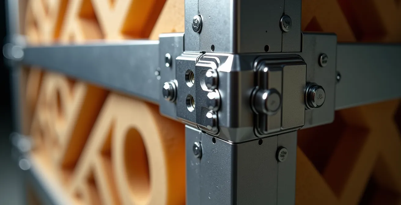 Maßgefertigte Klimakiste mit Sensoren für Kunsttransport