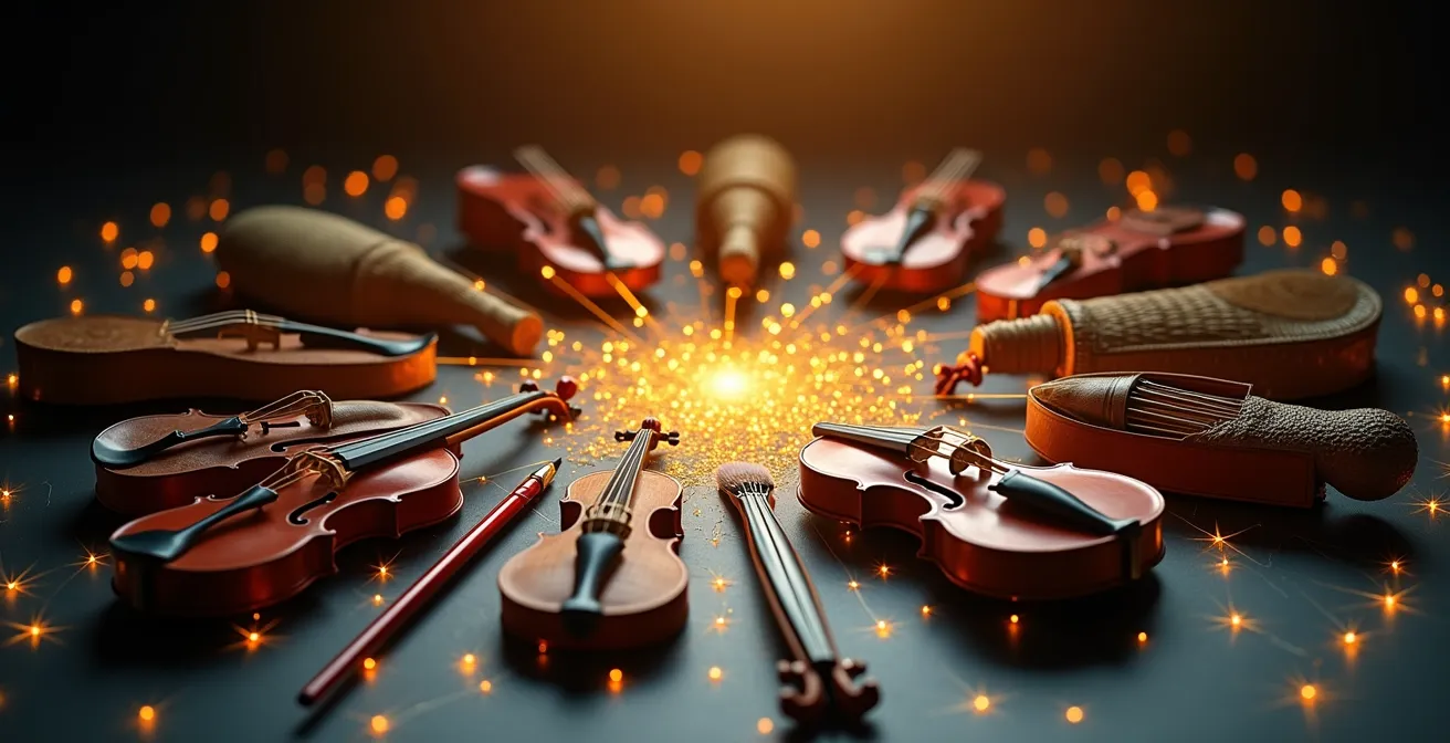 Symbolische Darstellung europäischer Kulturkooperation durch vernetzte Elemente