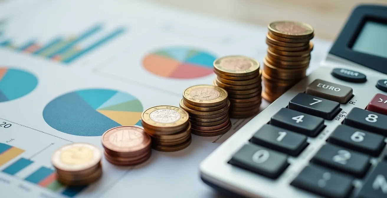 Detailaufnahme einer professionellen Budgetplanung für Kulturprojekte